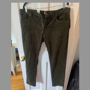 Todd Snyder Green Corduroy Pants - 35x32 - New With Tags